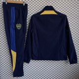 Boca Juniors Windbreaker Sets With pants  Blue 1:1 Quality Soccer Jersey  25-26