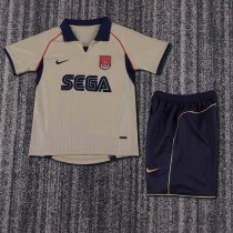 Retro  Arsenal  away Kids  1:1 Quality Soccer Jersey  2001-2002
