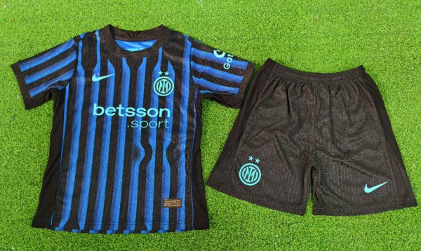 Inter Milan  Home  Kids player  1:1 Quality Soccer Jersey  25-26