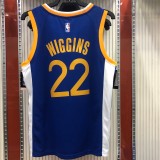 Golden State Warriors Blue V-Neck  #22  WIGGINS 1:1 Quality NBA Season Jerseys 2020