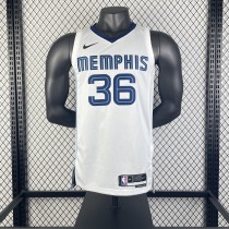 Memphis Grizzlies White #36 SMART 1:1 Quality NBA Jerseys 2023