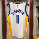 Golden State Warriors White V-Neck  #11 THOMPSON 1:1 Quality NBA Season Jerseys 2020