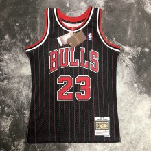 Chicago Bulls Black stripe #23 JORDAN 1:1 Quality NBA  Season Jerseys  1991