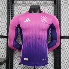 Germany away Long Sleeve  Player  1:1 Quality Soccer Jersey  24-25