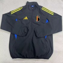 Belgium Windbreaker  Black 1:1 Quality Soccer Jersey  25-26