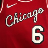 Chicago Bulls City Edition  Red #6 CARUSO 1:1 Quality NBA  Season Jerseys  2022