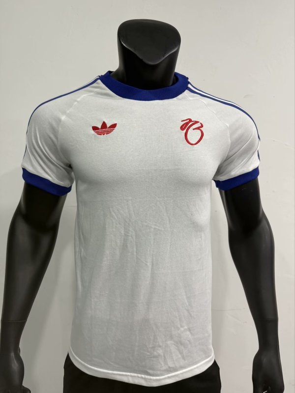 Retro Real Madrid  T-shirt  Clover 1:1 Quality Soccer Jersey    25-26