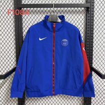 PSG Paris  Windbreaker  Blue 1:1 Quality Soccer Jersey  25-26