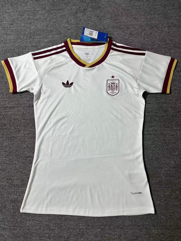 Spain Away Women Fans 1:1 Quality Soccer Jersey 26-27（2026）