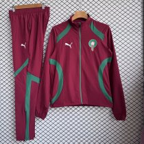 Morocco  Windbreaker Sets With pants  Red 1:1 Quality Soccer Jersey  26-27 (2026)