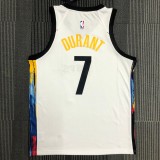Brooklyn Nets City Edition Graffiti White #7 DURANT 1:1 Quality NBA  Season Jerseys 2021
