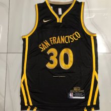Golden State Warriors  Black  #30 CURRY NBA Jerseys
