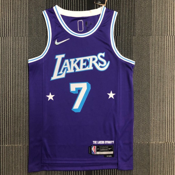 Los Angeles Lakers City Edition 75 Year  Prople #7 ANTHONY  1:1 Quality NBA Season Jerseys 2022