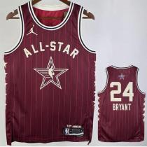 ALL-STAR BRYANT #24 Red NBA Jerseys 24-25
