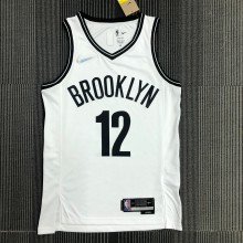 Brooklyn Nets White #12 HARRIS 1:1 Quality NBA  Season Jerseys 75 Year
