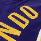 Los Angeles Lakers  75 year Pruple #4 RONDO 1:1 Quality NBA Season Jerseys