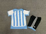 Retro Argentina home Kids 1:1 Quality Soccer Jersey  2006