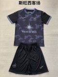 Swansea City away kids 1:1 Quality Soccer Jersey  24-25