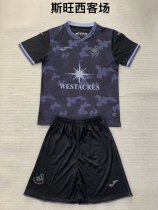 Swansea City away kids 1:1 Quality Soccer Jersey  24-25