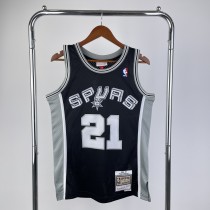 San Antonio Spurs Retro Black #21 DUNCAN 1:1 Quality NBA  Season Jerseys 1998-1999