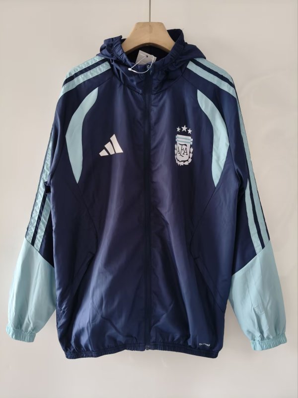 Argentina Windbreaker Blue 1:1 Quality Soccer Jersey 26-27 （2026）