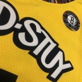 Brooklyn Nets Commemorate Edition Yellow #7 DURANT 1:1 Quality NBA  Season Jerseys 2020