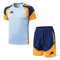 Adidas Clover Sets  Blue 1:1 Quality Soccer Jersey  25-26