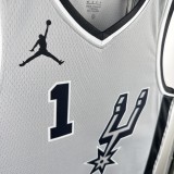 San Antonio Spurs Grey #1 WEMBANYAMA 1:1 Quality NBA  Season Jerseys 2021