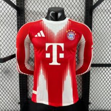 Bayern Munich Home  Long sleeves Player 1:1  Quality Soccer Jersey  25-26