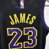Los Angeles Lakers Kids City Edition Black  #23 JAMES 1:1 Quality NBA Jerseys