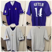 Real Madrid Third Away  Two-sided 1:1 Quality Soccer Jersey   2002-2003