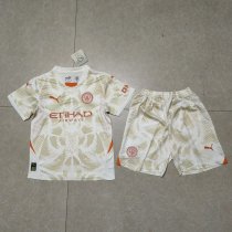 Manchester City Goalkeeper Kids 1:1 Quality Soccer Jersey  25-26