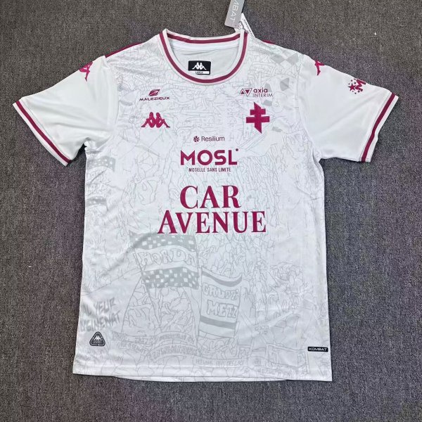 Metz  Away Fans 1:1 Quality Soccer Jersey  25-26