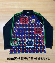 Retro Argentina Long Sleeve 1:1 Quality Soccer Jersey 1990