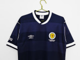 Retro  Scotland  Away 1:1 Quality Soccer Jersey  1987-1988