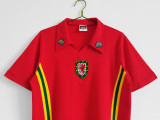 Retro Welsh home 1:1 Quality Soccer Jersey  1976