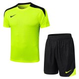 Nike Sets  Green 1:1 Quality Soccer Jersey  25-26