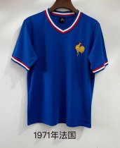 Retro France home 1:1 Quality Soccer Jersey  1971