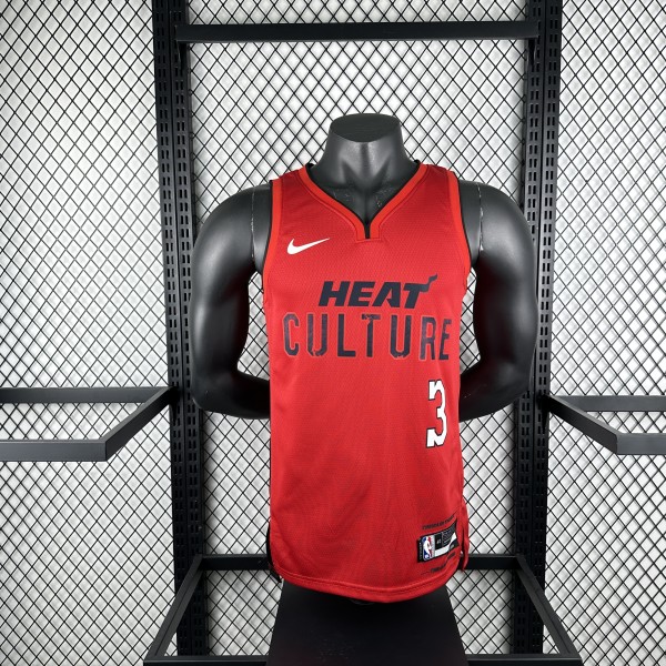 Miami Heat  City Edition #3 WADE  NBA Jerseys  2025