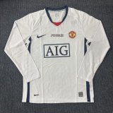 Retro Manchester United long away champion  1:1 Quality Soccer Jersey  2007-2008
