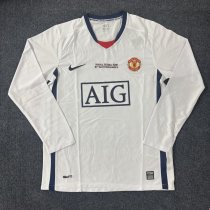 Retro Manchester United long away champion  1:1 Quality Soccer Jersey  2007-2008
