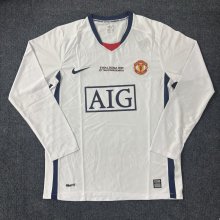 Retro Manchester United long away champion  1:1 Quality Soccer Jersey  2007-2008
