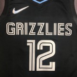 Memphis Grizzlies Honor Edition Black #12 MORANT 1:1 Quality NBA Jerseys