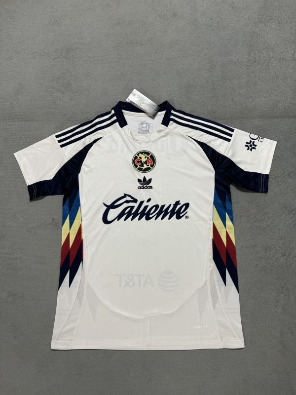 Club America training  fans  white  1:1 Quality Soccer Jersey   25-26