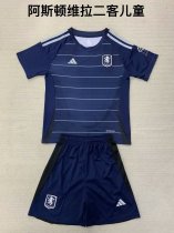 Aston Villa third away  kids   1:1 Quality Soccer Jersey   24-25