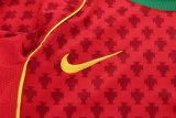 Retro Portugal Home Long Sleeve Kids  1:1 Quality Soccer Jersey   2004