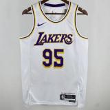 Lakers TOSCANO #95 White NBA Jerseys 24-25