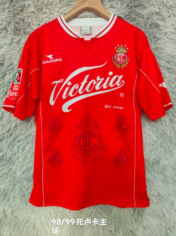 Retro Toluca  Home  1:1 Quality Soccer Jersey 1998-1999