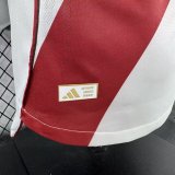 River Plate Home Long  Player   1:1 Quality Soccer Jersey   25-26