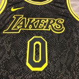 Los Angeles Lakers Black Mamba Great Snake Edition #0 KUZMA 1:1 Quality NBA Season Jerseys